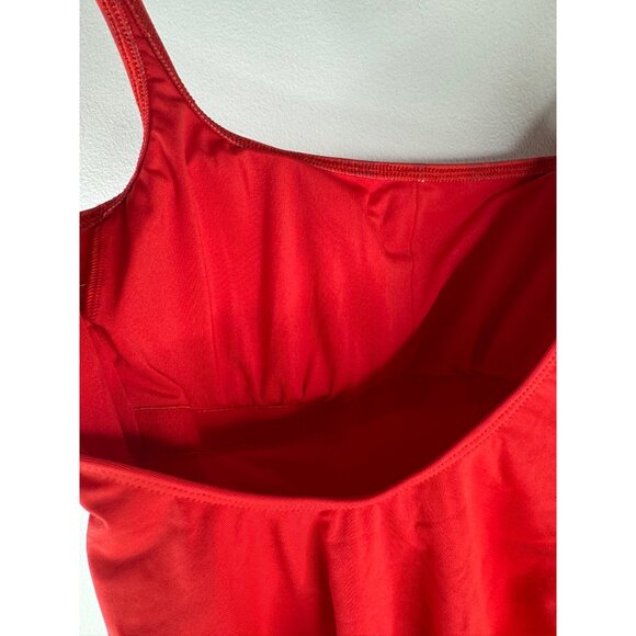 Coach Women’s One Piece Swimsuit Bathing Suit Authentic Signature Red Sz XS NEW - Picture 6 of 14